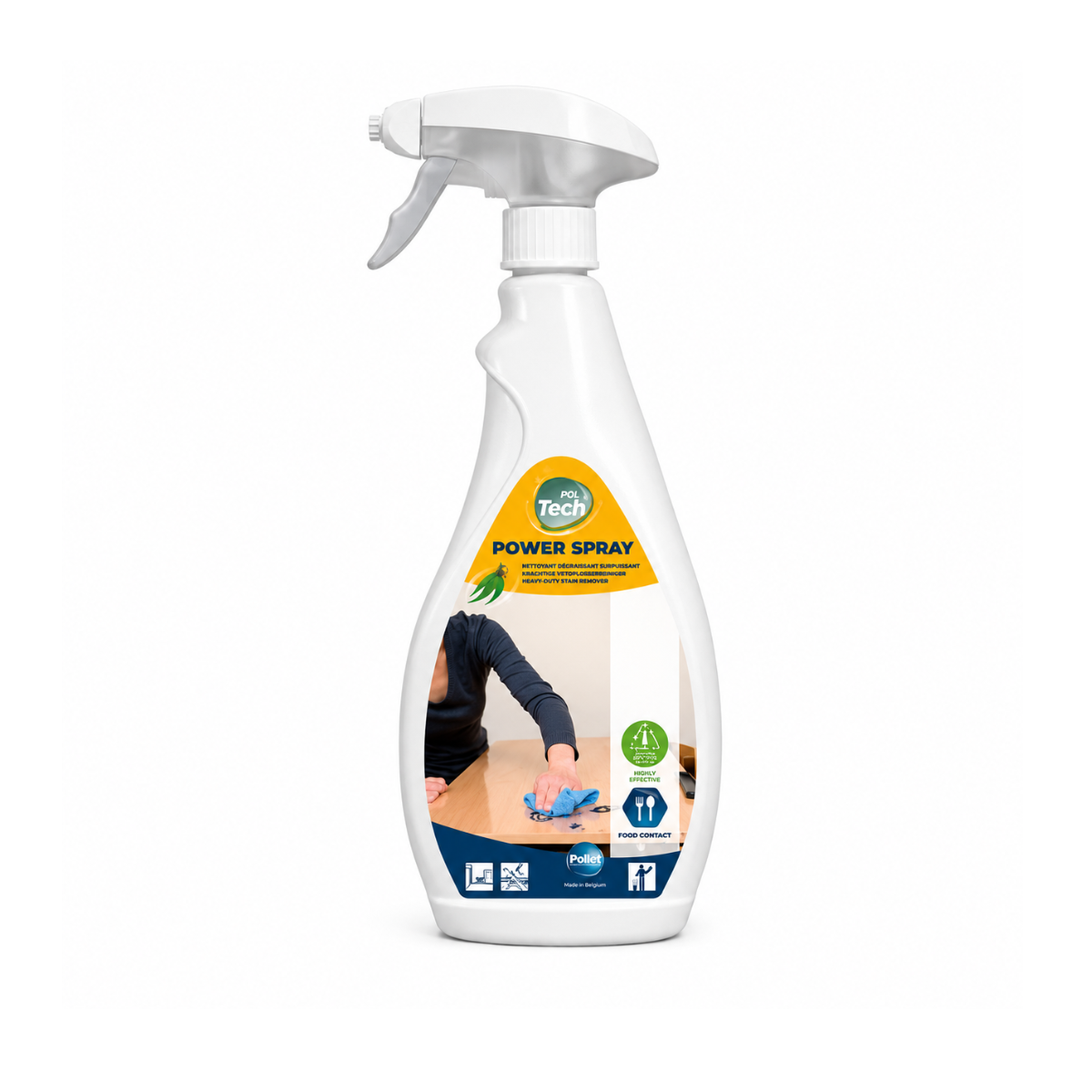 Poltech Power Spray Nettoyant Détachant 750ML