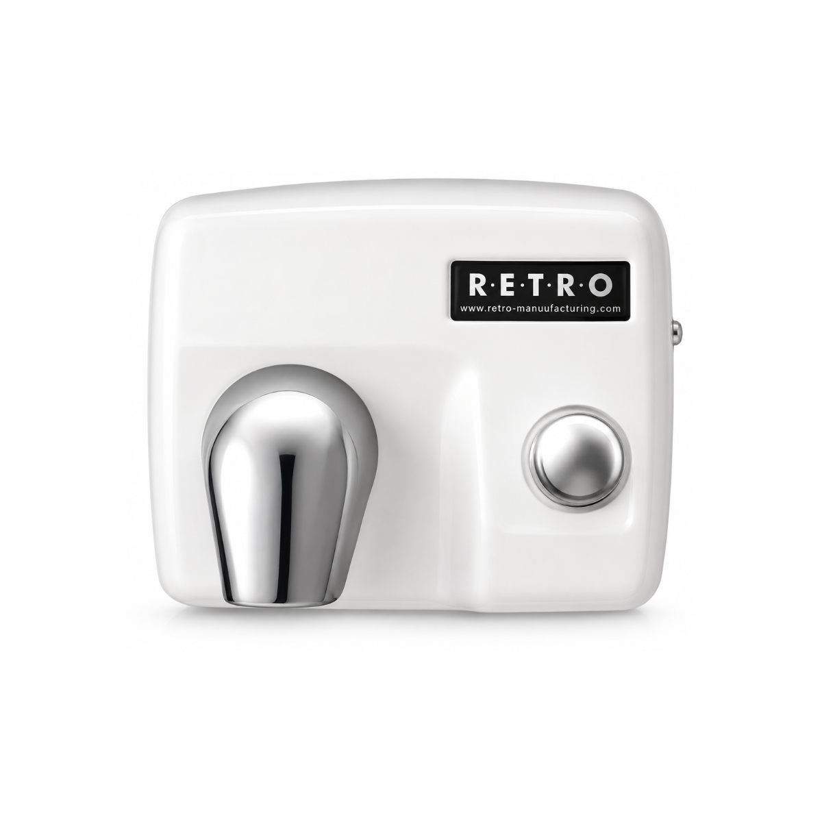 Retro Séchoir à mains avec bouton poussoir 2 Couleurs