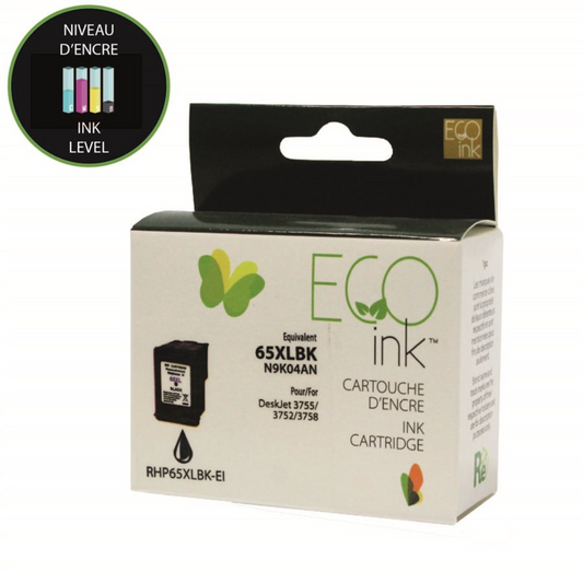 HP No.65XL N9K04AN Encre Noire EcoInk