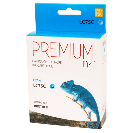 Brother LC75XL Encre Cyan Premium – Alternative