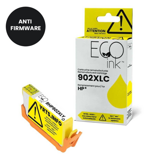 HP No.902XL T6M10AN Reman Jaune EcoInk YRTS