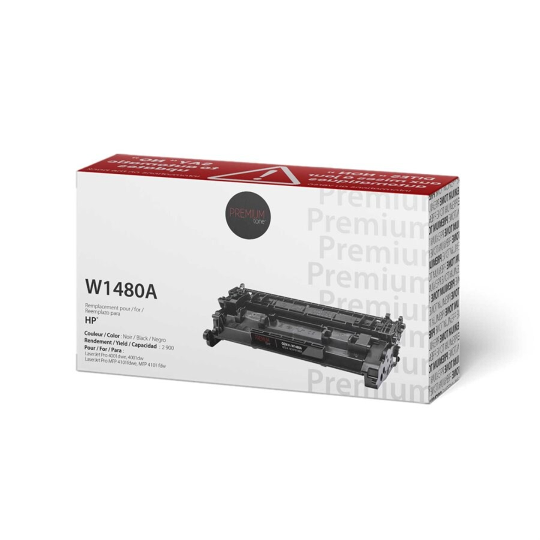 HP W1480A Comp Premium Tone YRTS 2.9K (sans niveau de toner)