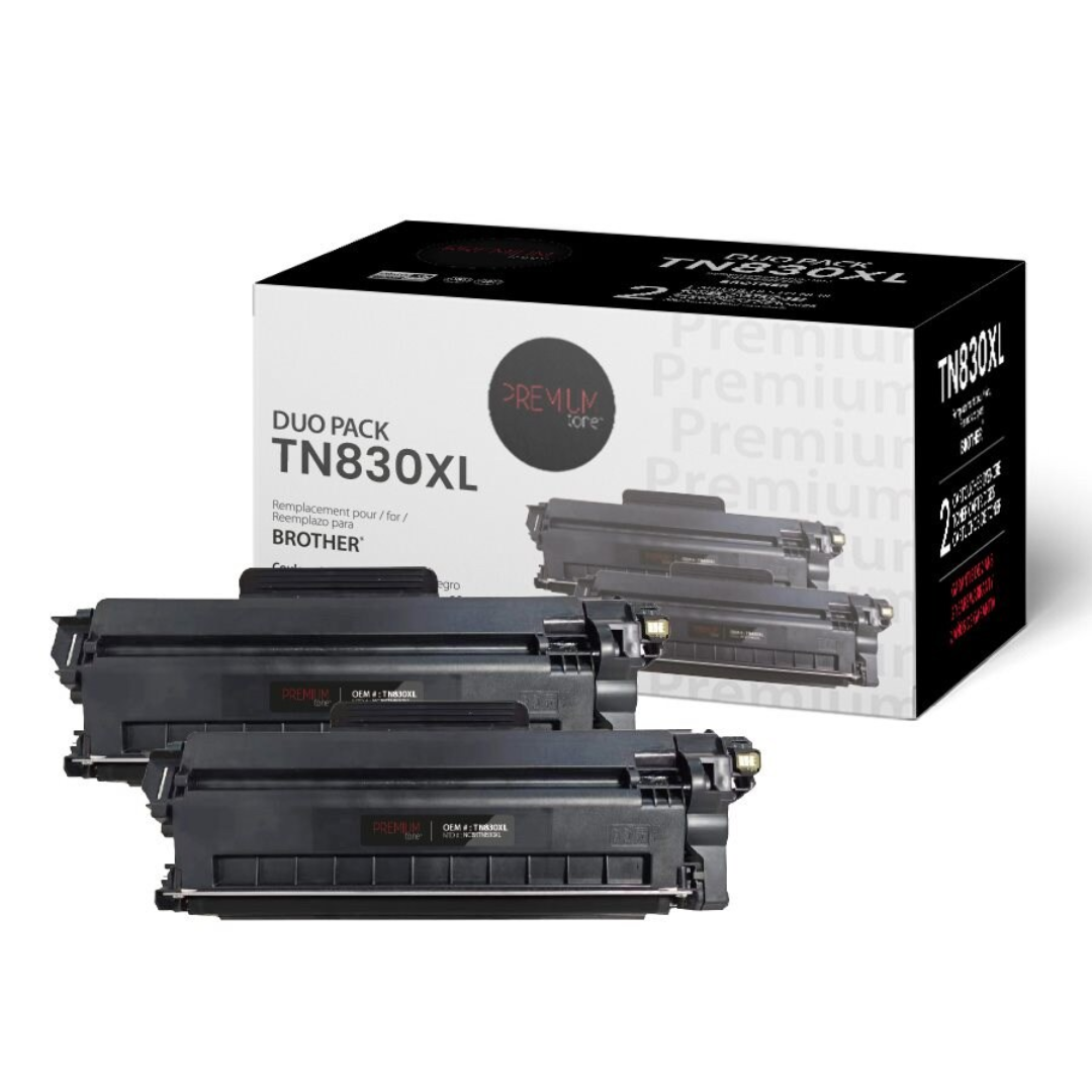 Brother TN830XL Alternative Premium Tone 3K (Boîte de 2)