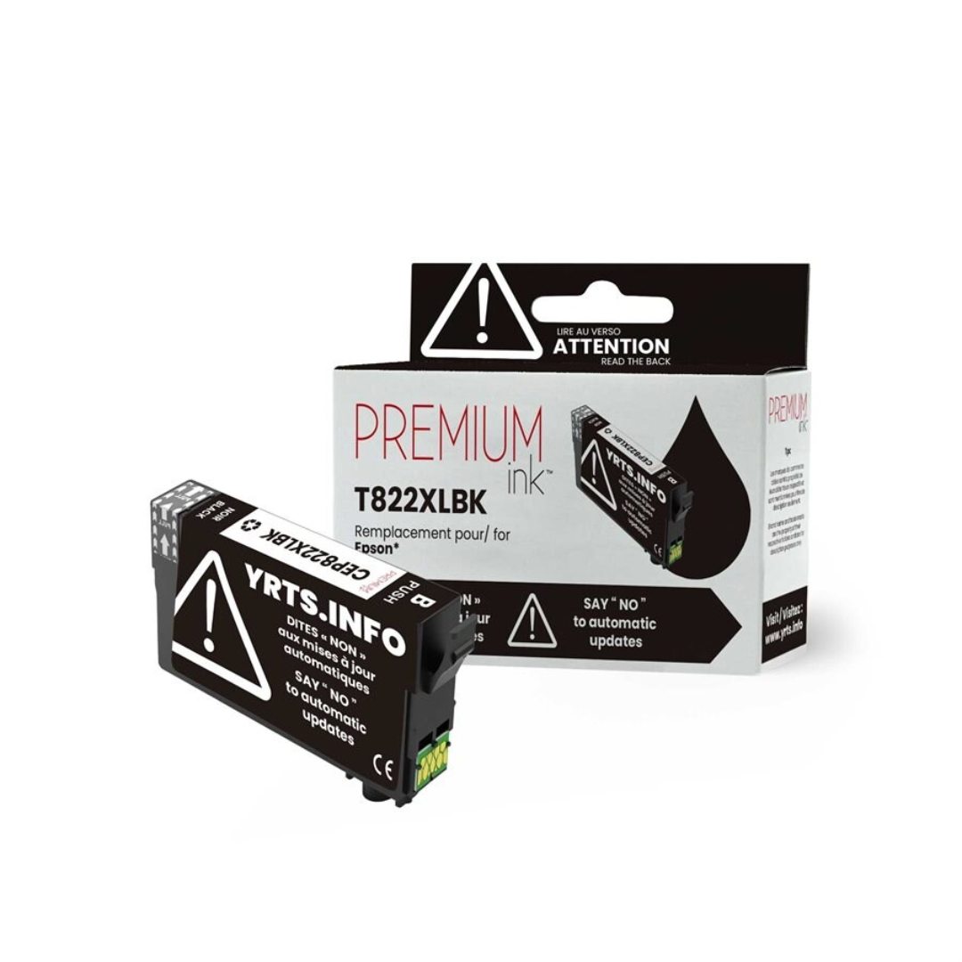 Encre compatible Epson T822XL120 Premium YRTS Noire