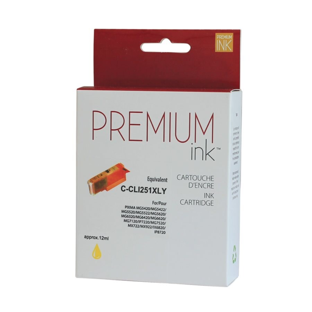 Encre Premium Alternative Jaune Canon CLI-251XL