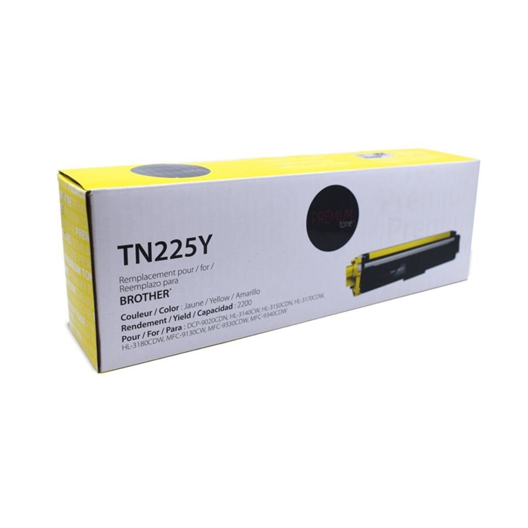Brother TN225Y Toner Jaune Compatible Premium 2.2K