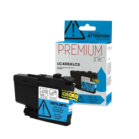 Encre Pigment Cyan Premium Alternative Brother LC406XLCS 5K