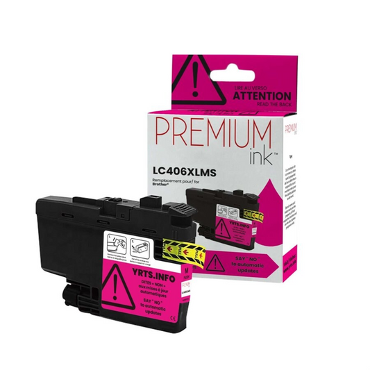 Brother LC406XLMS Encre Pigmentée Magenta 5K – Alternative Premium