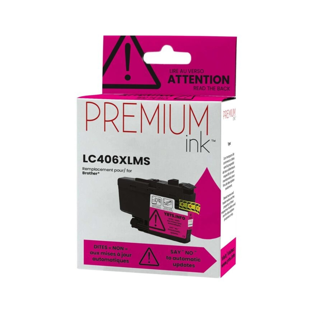 Brother LC406XLMS Encre Pigmentée Magenta 5K – Alternative Premium