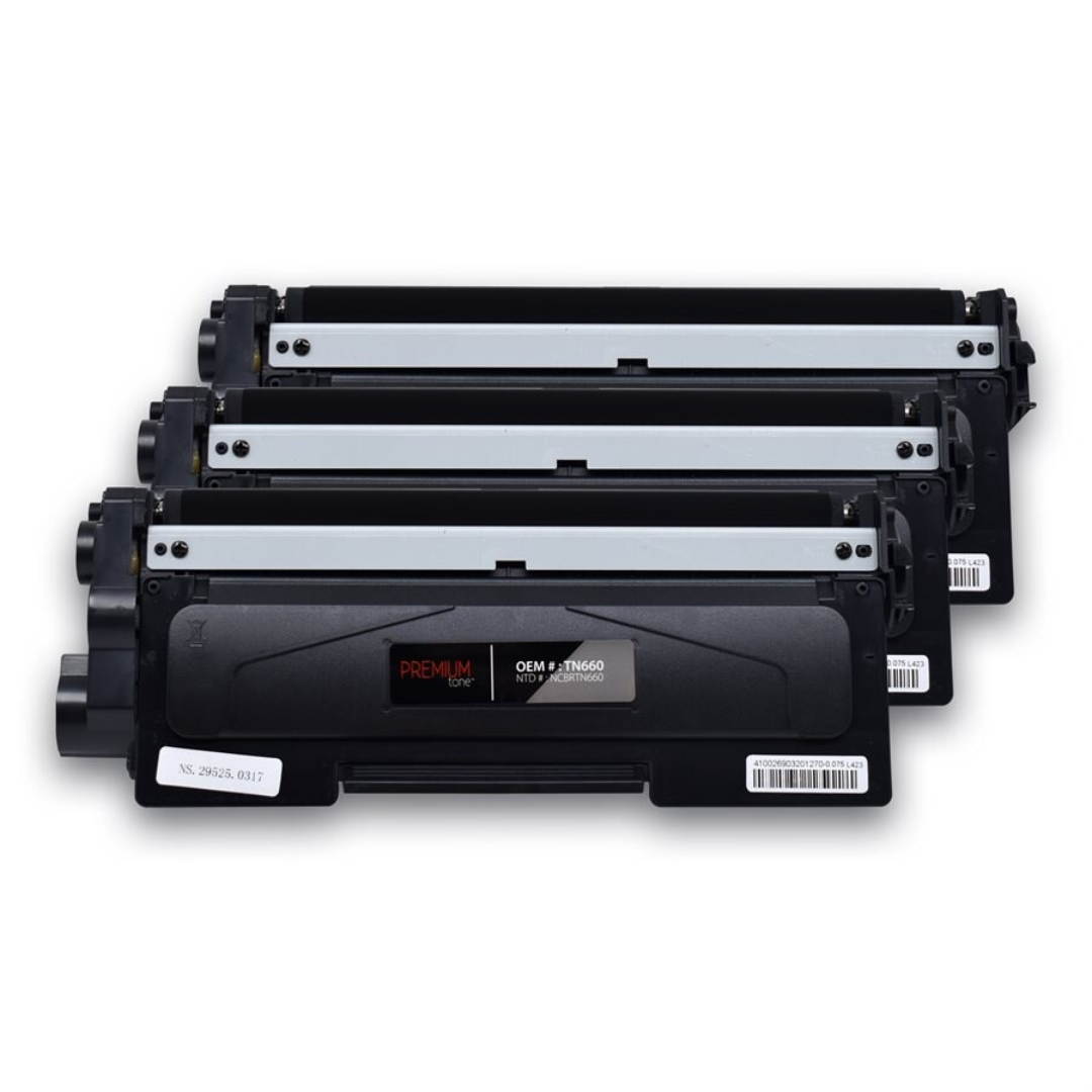 Brother TN660 Compatible Premium Toner Trio Pack 2.6K