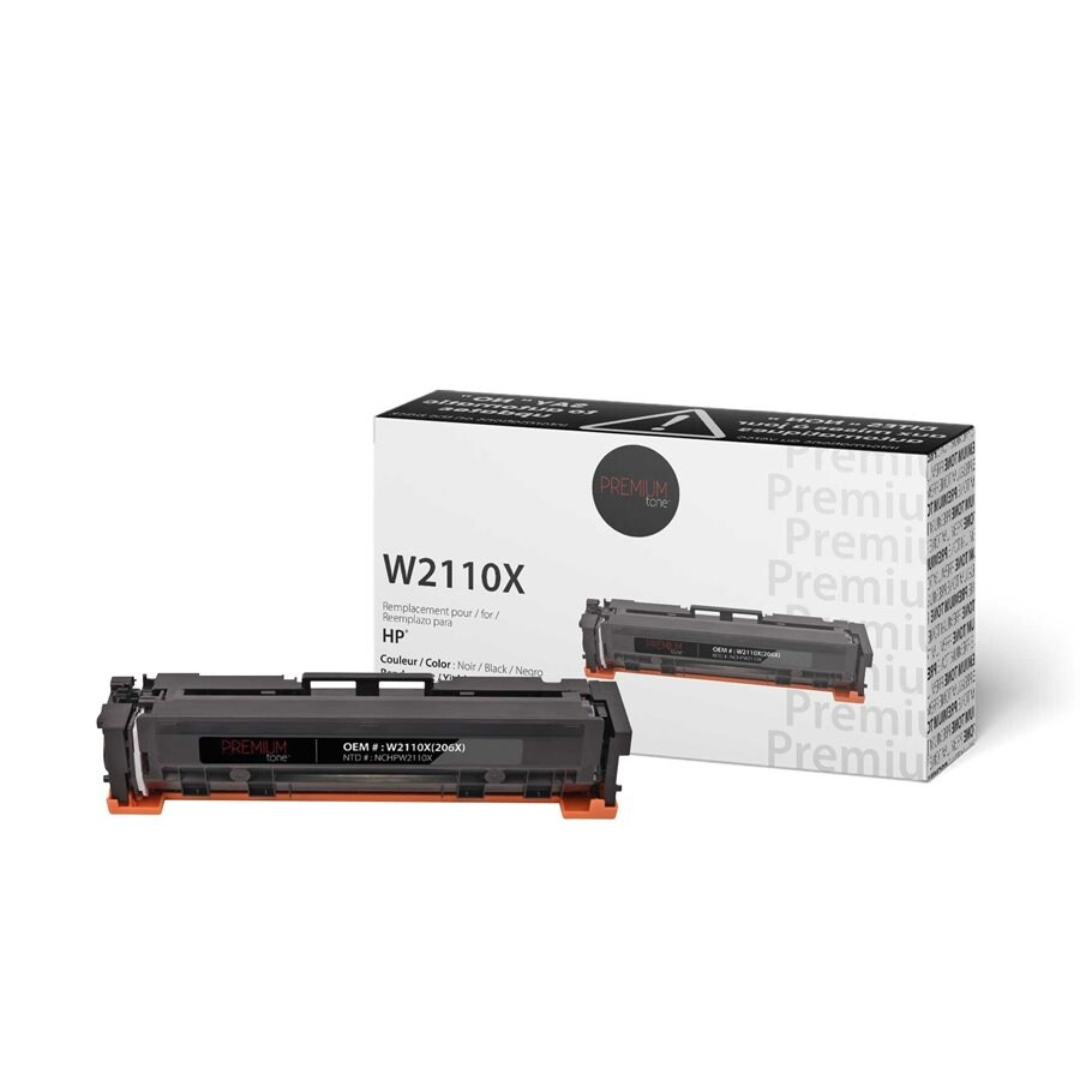 Toner compatible HP W2110X / 206X YRTS Noir 3.1K