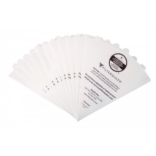 Sac de papier en forme de cône pour aspirateur Filter Queen - paquet de 12 sacs + 2 filtres moteur