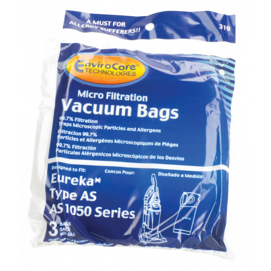 Sacs Microfiltre Pour Aspirateur - Eureka Style As - Paq/3