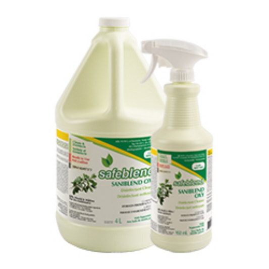Saniblend Oxy" nettoyeur désinfectant 4L Safeblend biodégradable