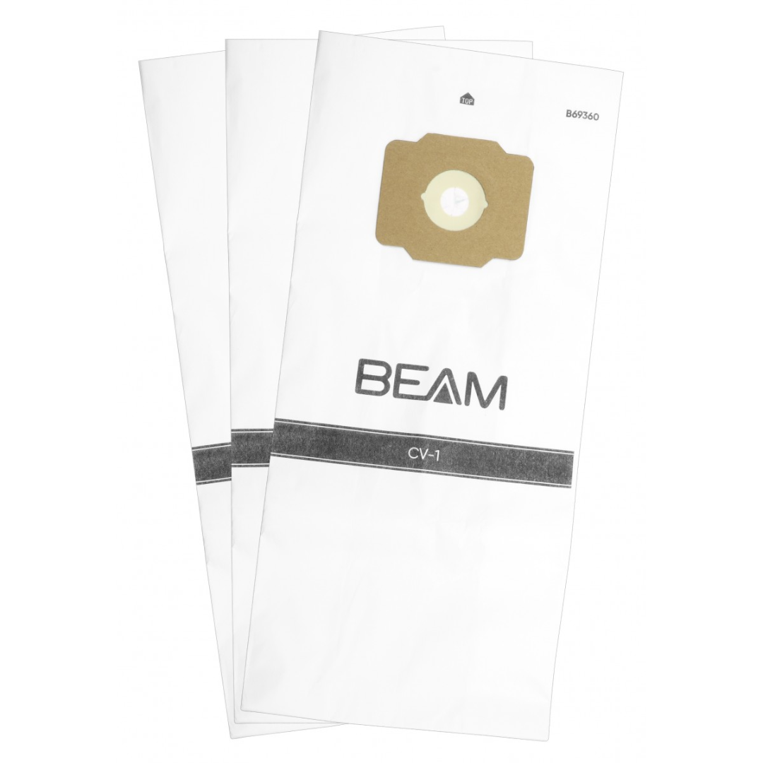 Sac microfiltre PAPIER B69360 pour aspirateur central Beam CV-1- paquet de 3 sacs