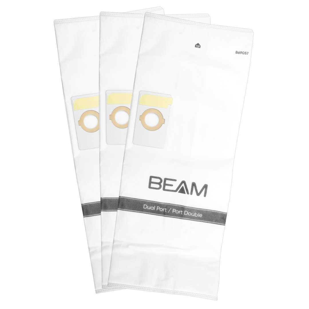 Sac microfiltre HEPA B69057 pour aspirateurs centraux Beam à deux ouvertures - paquet de 3 sacs