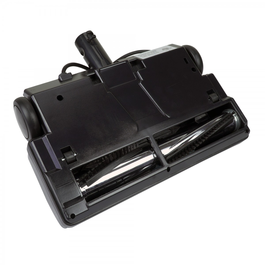 Balai électrique - largeur de 30,5 cm (12") - noir - courroie dentelée - lumière frontale - rouleau-brosse en métal - bande de poils remplaçable - Johnny Vac PN11BK