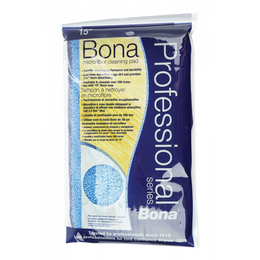 Tampon de rechange en microfibre - 10,1 cm x 38,1 cm (4" x 15") - Bona SJ306CS