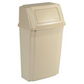 Poubelle Murale Slim Jim Beige 57L UN 15 Gallons