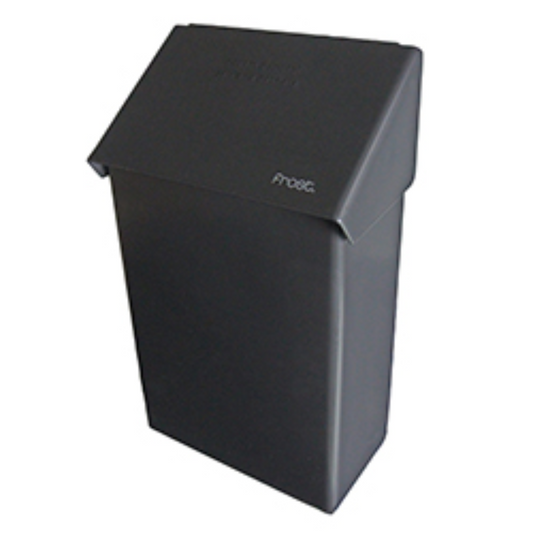 Poubelle Serviette Sanitaire En Acier Noir UN