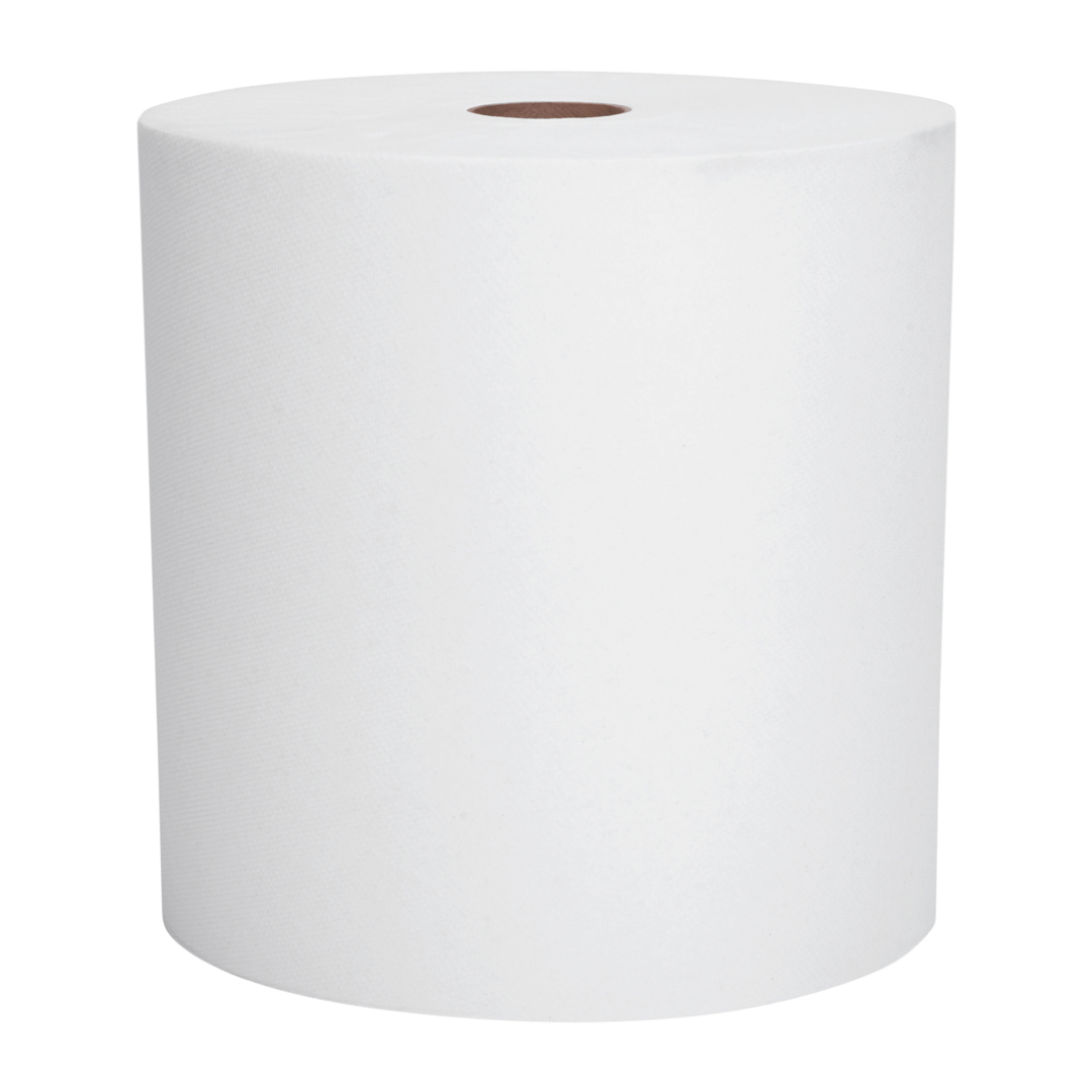 Papier À Mains Blanc 800 Pieds - 6 Rouleaux Par Caisse