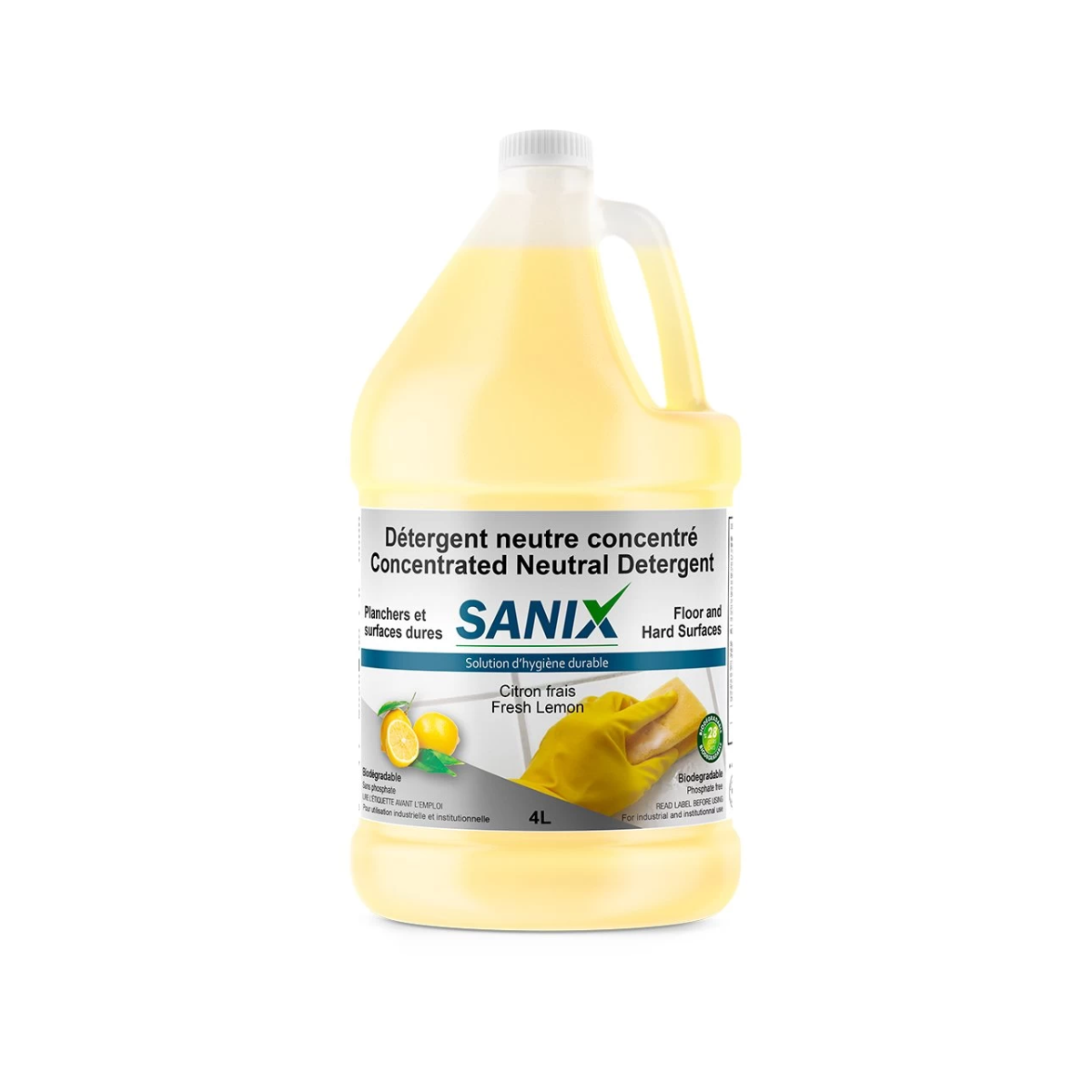 Sanix Nettoyant Neutre Citron-Lime 1 Pour 100 4L