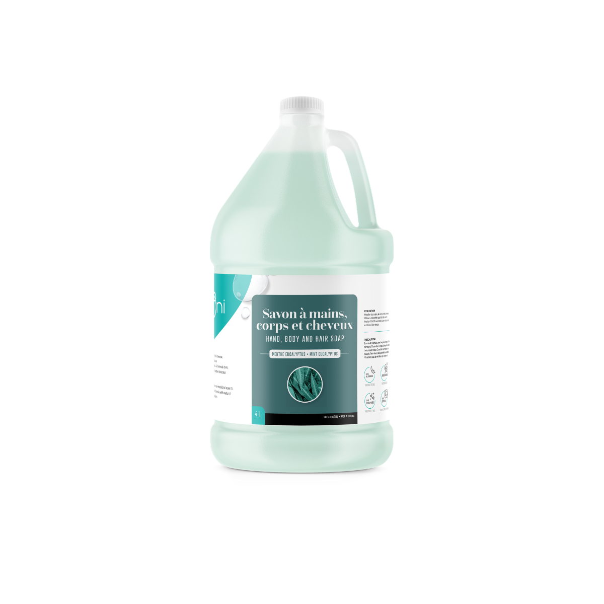 Saponi Savon à Mains, Corps & Cheveux Menthe Eucalyptus 4L