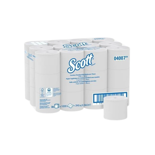 Papier toilette - Kimberly-Clark 04007 (Caisse de 36) Sans noyau