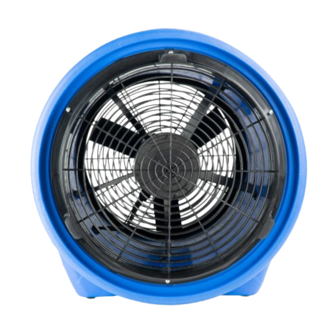 Ventilateur /souffleur / séchoir de plancher industriel - Johnny Vac - diamètre du ventilateur 16" (40,6 cm) - moteur scellé - 1 vitesse - avec poignée - bleu