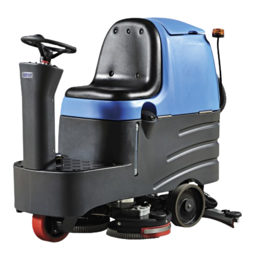 Autorécureuse autoportée Johnny Vac JVC70RIDERN - 28" (711 mm) de largeur de nettoyage - autonomie moyenne de 3h. - batterie et chargeur inclus