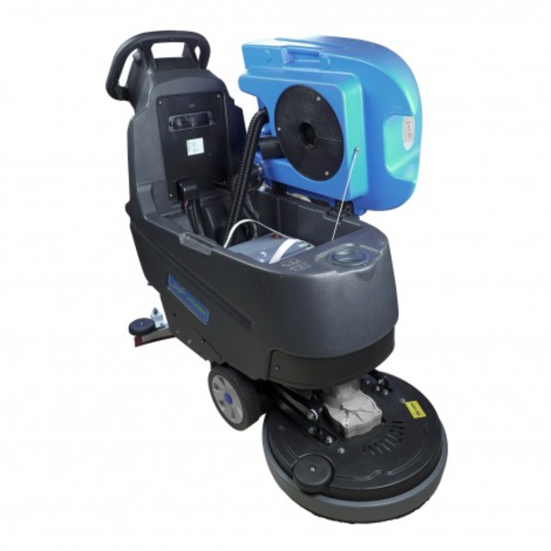 Johnny Vac - Autorécureuse d’une largeur de 18" avec batterie de 24V 200 A/H et chargeur, rendement de 1950 m2/h - 40L cuve eau propre / 45L cuve de recuperation