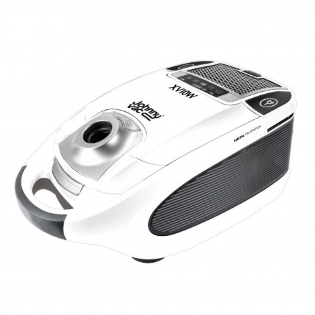 Aspirateur-chariot - avec brosse combinée pour tapis et planchers - 1300W - 11 ampères - blanc et noir