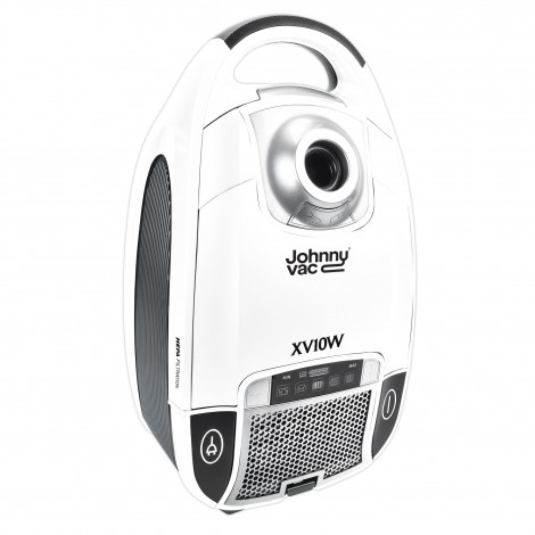 Aspirateur-chariot - avec brosse combinée pour tapis et planchers - 1300W - 11 ampères - blanc et noir