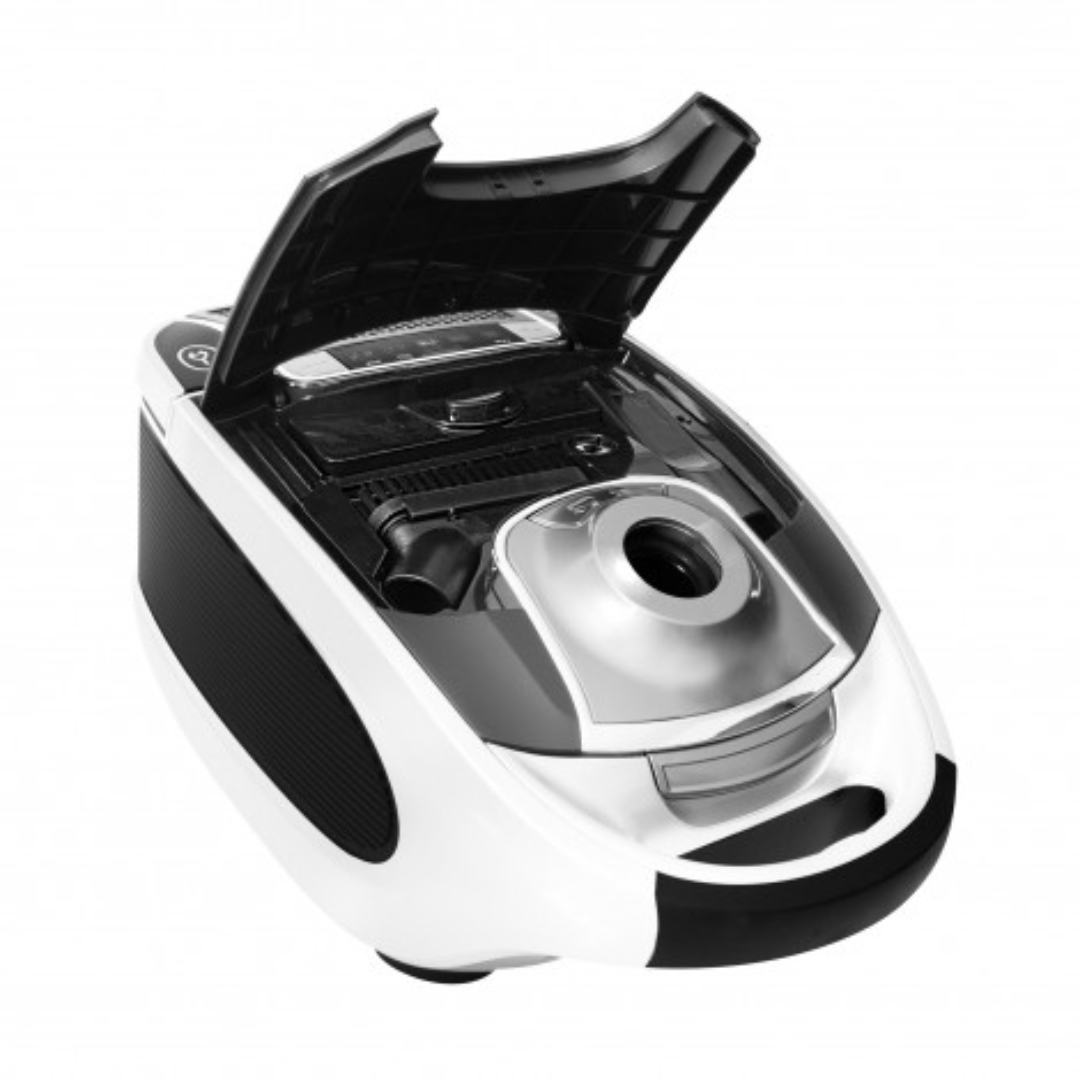 Aspirateur-chariot - avec brosse combinée pour tapis et planchers - 1300W - 11 ampères - blanc et noir