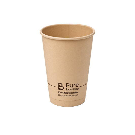 Verre chaud double paroi 12oz Pure Bamboo - 500/caisse