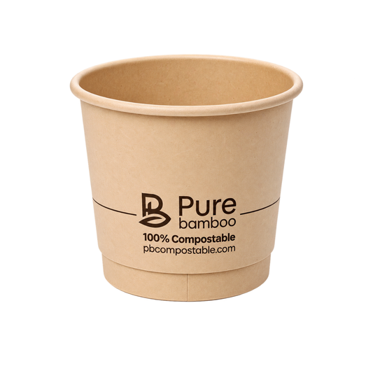 Verre chaud double paroi 4oz Pure Bamboo - 500Caisse