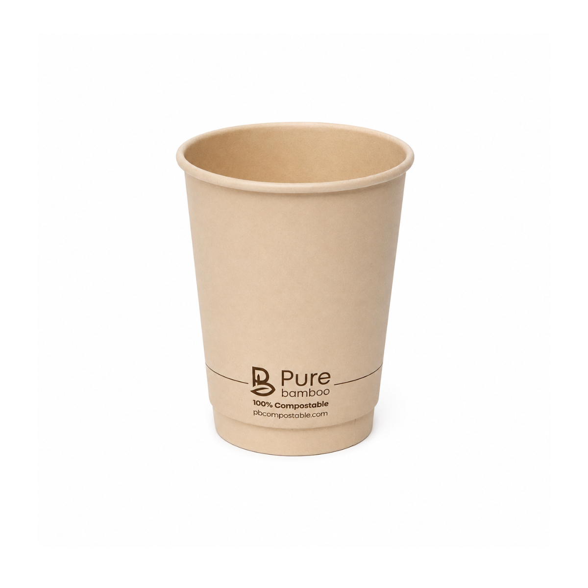 Verre chaud double paroi 12oz Pure Bamboo - 500/caisse