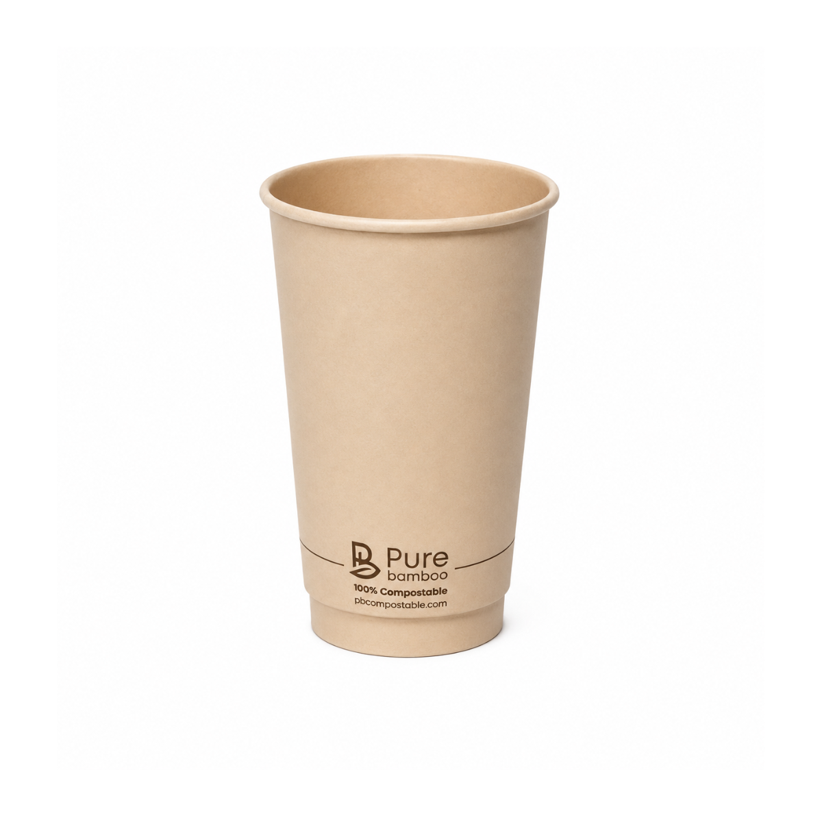 Verre chaud double paroi 16oz Pure Bamboo - 500/caisse