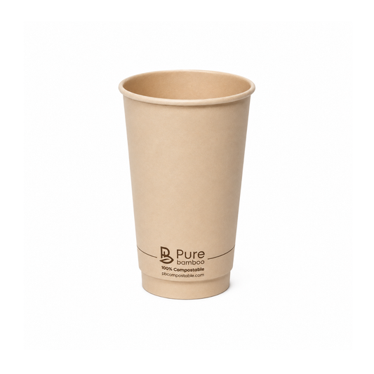 Verre chaud double paroi 20oz Pure Bamboo - 500/Caisse