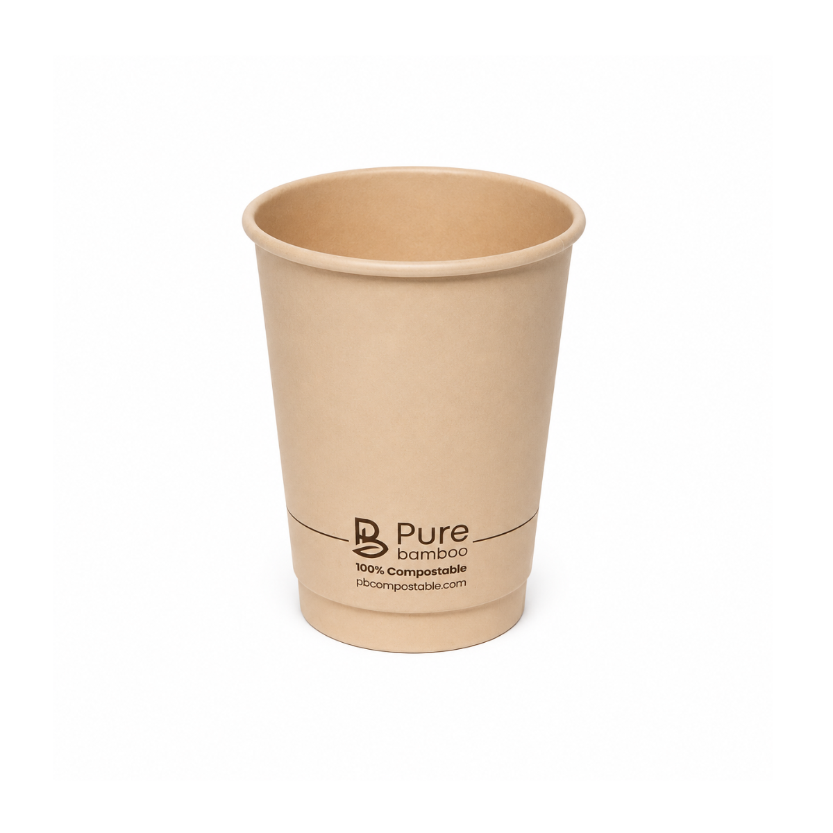 Verre chaud double paroi 8oz Pure Bamboo - 500/Caisse