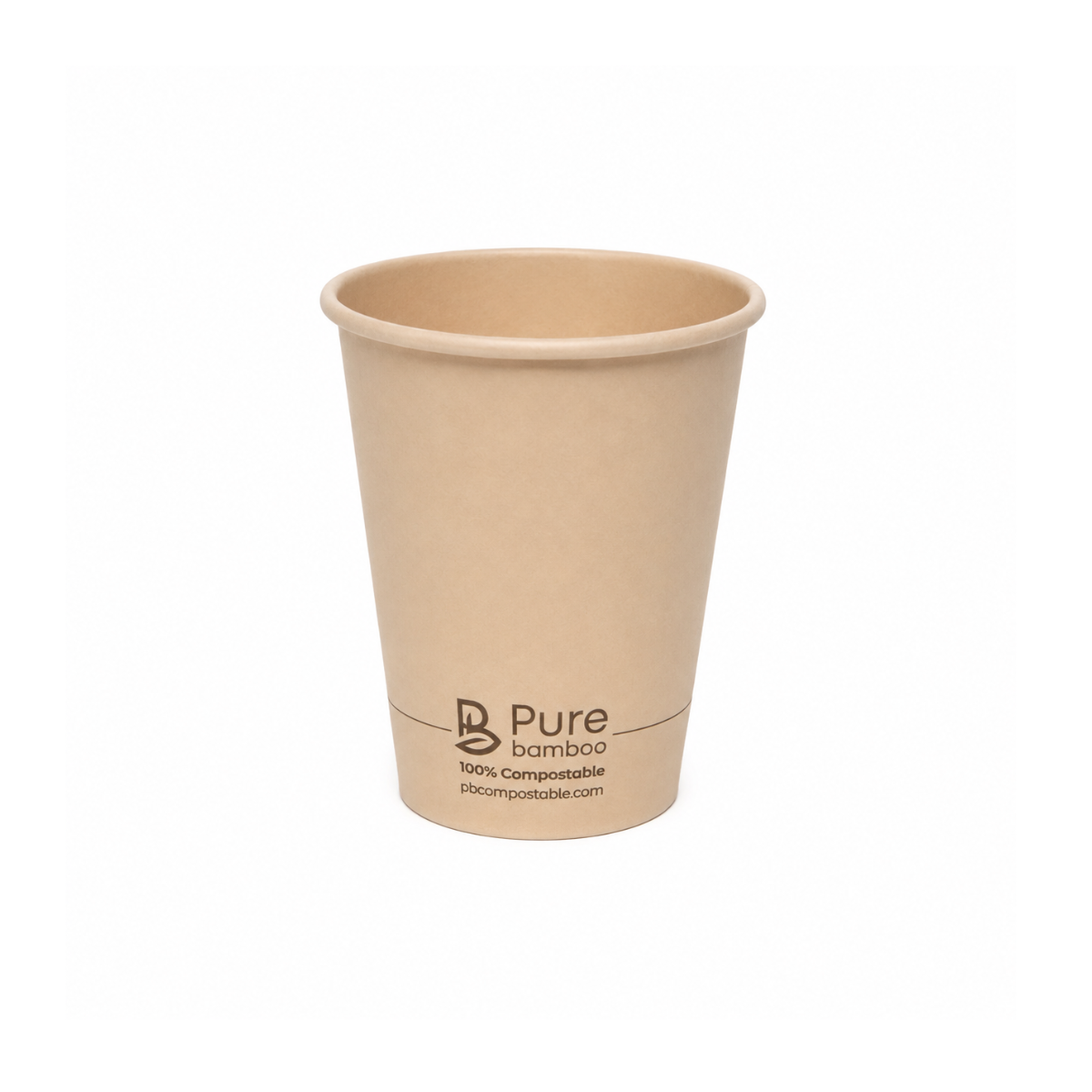 Verre chaud simple paroi 12oz Pure Bamboo - 1000/Caisse