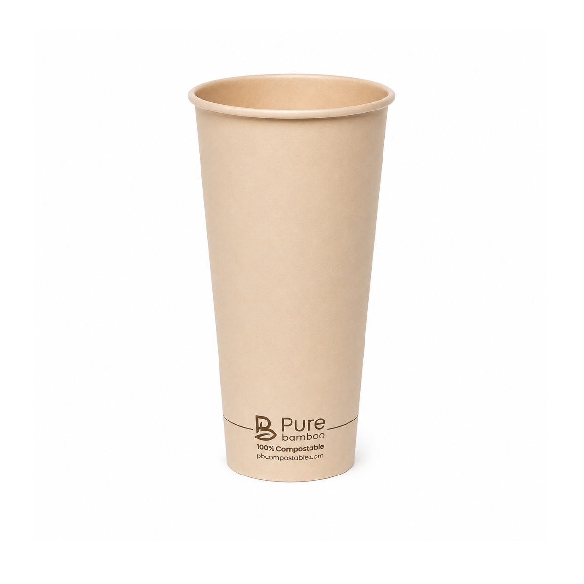 Verre chaud simple paroi 20oz Pure Bamboo - 1000 par caisse