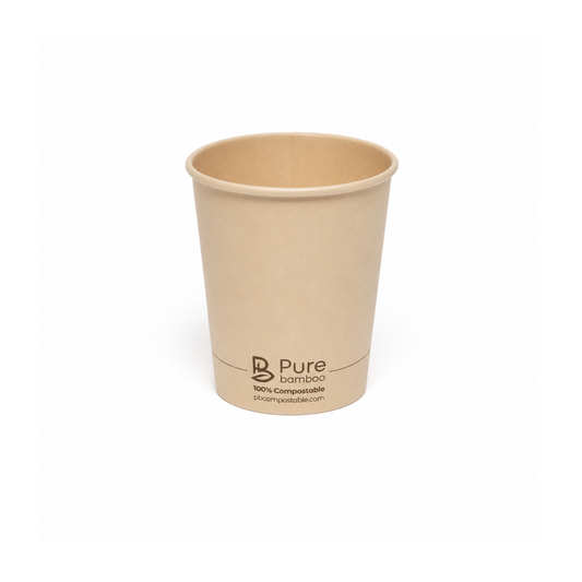 Verre chaud simple paroi 8oz Pure Bamboo - 1000/Caisse