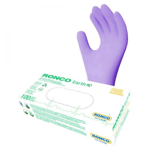 RONCO Earth Biodegradable Nitrile Examination Gloves 10 X 100 gloves