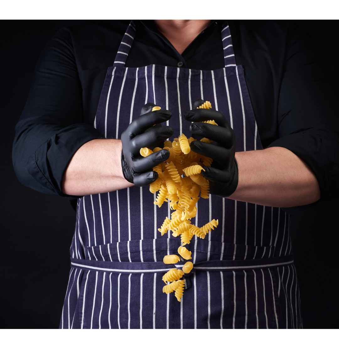 Gants en nitrile résistants Noir 100/bte