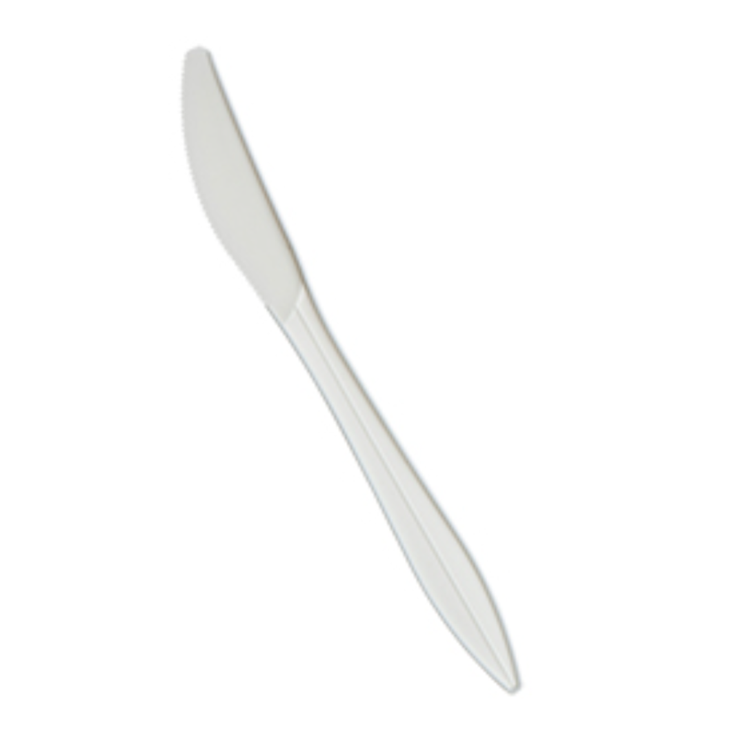 Couteau en plastique Blanc 1000/CS