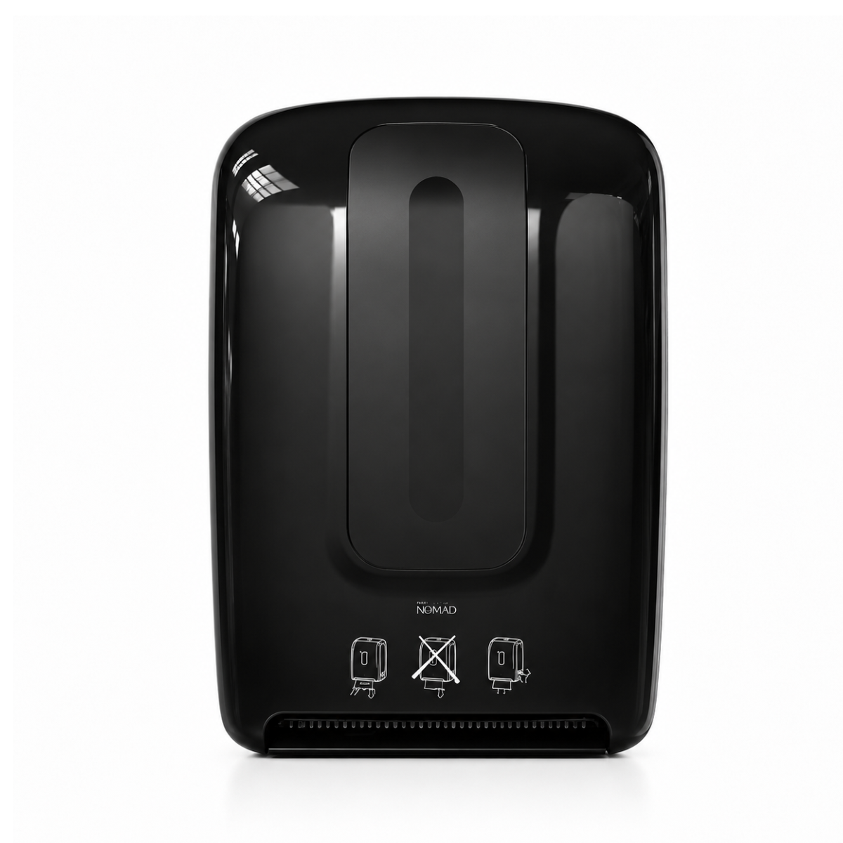 Distributrice Noir Manuelle Sans Contact Pour Papier Mains