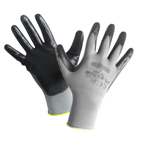 Gants de nylon Flexor enduit de nitrile  12/bte