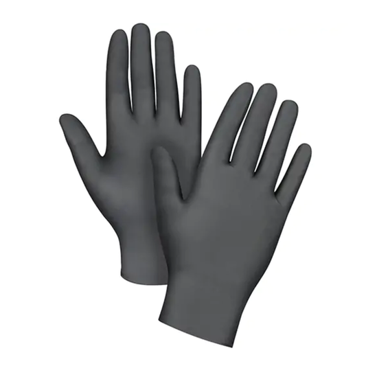 Black nitrile gloves 5 mil  CASE 10 X 100