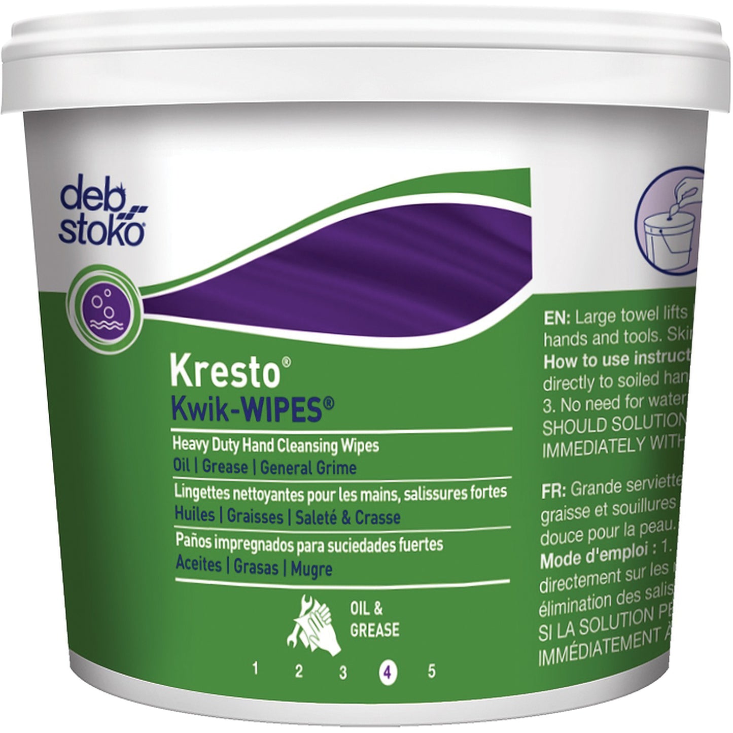 Lingettes Kresto Kwik-Wipes, 130 lingettes, 12" x 10"